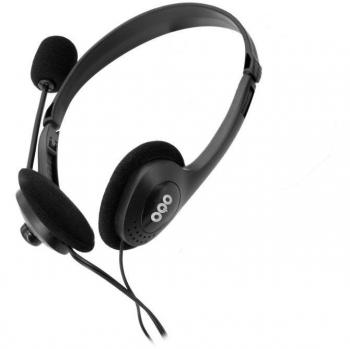 OQO - OQO-AU001-U auricular y casco Auriculares Alámbrico Diadema Oficina/Centro de llamadas Negro