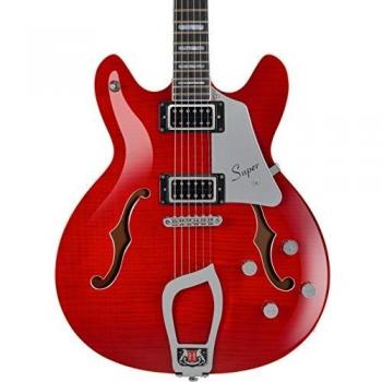Hagstrom Super Viking Electric Guitar - Wild Cherry Transparent