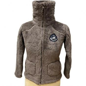 Peak Mountain Coral Sherpa Fleece Jacket for Girls