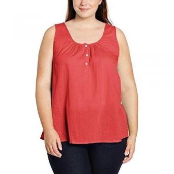 zizzi Top, Sleeveless-Tank Top Mujer    Rot