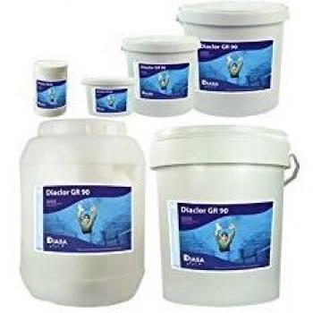 Cloro Granulado de Disolución Lenta Diaclor GR 90, 5 KG para Piscina