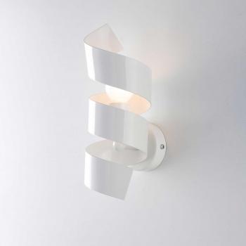 Aplique de Pared Moderno Helix 1 Luz Hierro Lacado Tortora 40W