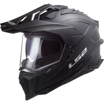 LS2 Casco Adventure MX701 EXPLORER Solid Mate-Negro, Casco cross moto EXPLORER MAT BLACK 06, M