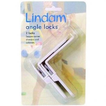 Lindam 04436601 - Pack de 2 cerrojos angulares