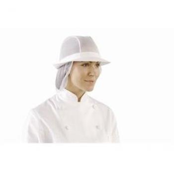 Sombrero Trilby Blanco con Rejilla - Talla L