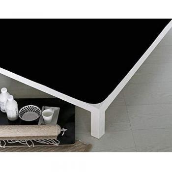 NATURALS Sábana Bajera Negro Cama 135 cm