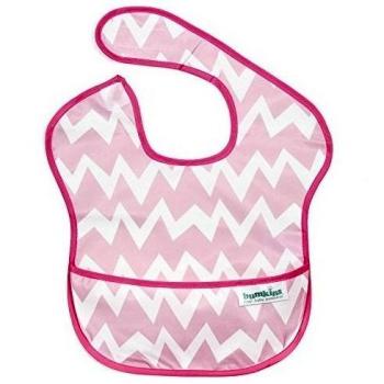 Hippychick Bumkins Super - Babero, diseño Pink Chevron, 25 x 22 x 1 cm