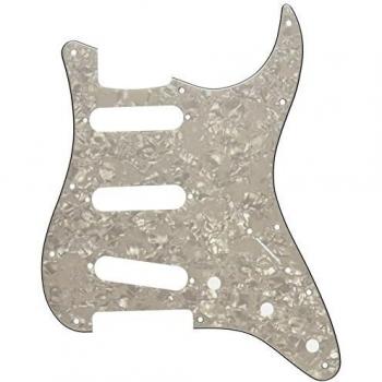 Fender 11-Hole Modern Style SSS Stratocaster Pickguard White Pearl 4-Ply
