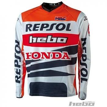 HEBO HE2161TS Trial Montesa Team Camiseta, Naranja, Talla S