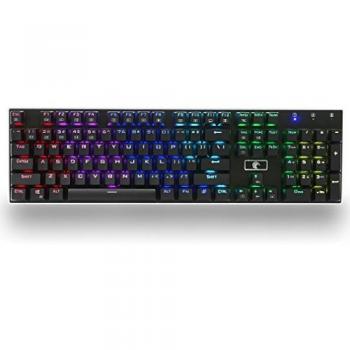 MechanicalEagle Z-88 RGB Retroiluminada Juegos de Teclado Mecánico 87 Teclas [QWERTY US-Layout] con Azul Switches