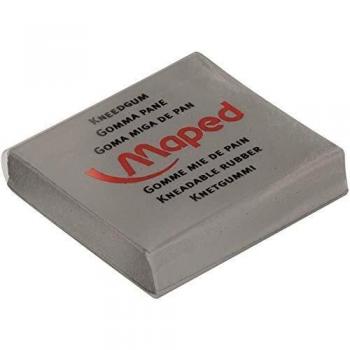 Maped m010450 – Goma de borrar con protección pantalla para amasar, Gris