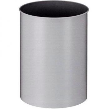 Papelera Redonda de Metal 30 Litros Color Gris