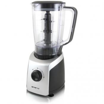 Emerio BL108862.3 Batidora de Vaso 1,7L, Jarra Plástico sin BPA, 3 Cuchillas Acero Inoxidable, Función Pulso,800W, Negro/Plata, 800 W