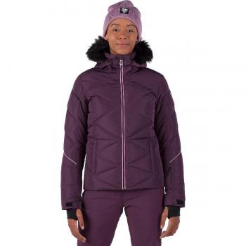 Chaqueta de esquí con capucha Rossignol Staci Pearly mujer violeta oscuro M