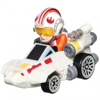 Coche de carreras Hot Wheels Racerverse con personajes para niños a partir de 3 años - Modelo Luke Skywalker