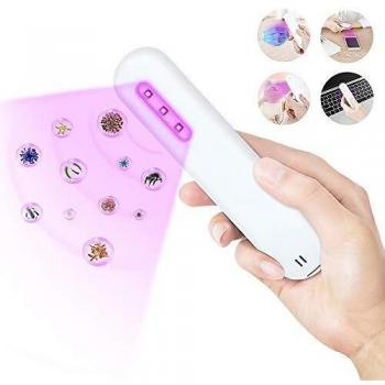 VEEAPE Lámpara de esterilización UV-C, esterilizador de luz UV, lámpara de desinfección UV portátil Lámpara de alimentación USB Esterilizador Tasa antibacteriana 99.99% para Viajes a Domicilio del Hot