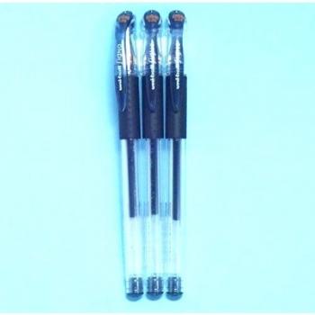 Uni-ball Signo UM-151 de tinta para carcasa bolígrafo del real negro, 0,28 mm, 4 bolígrafos con tinta de paquete de