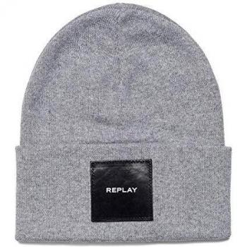 REPLAY AX4167.001.A7060 Gorro de Punto, Gris