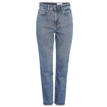 Jeans Mom Fit de Mujer Noisy May Daisy, Talle Alto, Denim Azul Medio, 27W x 32L