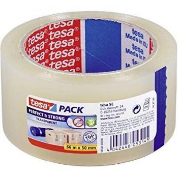 Tesa M51123 - Cinta embalar sin disolventes 66 x 50t