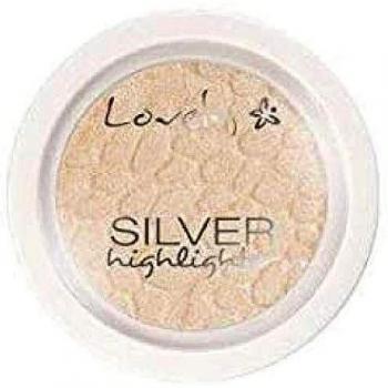 Lovely Silver Highlighter - Highlighter Powder, shimmering silver finish, lightweight formula, easy to blend, suitable for all skin types, long-lasting wear