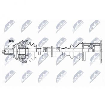 Árbol de transmisión NTY NPW-VW-184 Antriebswelle con características mejoradas