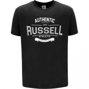 Camiseta de Manga Corta Hombre Russell Athletic Amt A30081 Negro