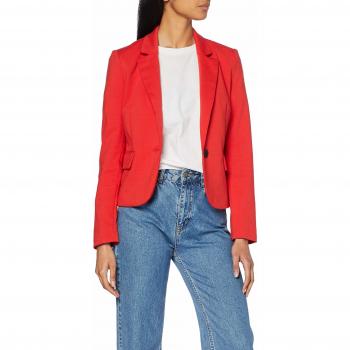 Only Onlkira L/s Fitted Blazer TLR, Chaqueta de Traje para Mujer, Rojo Mars Red, 36
