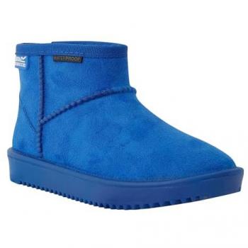 Regatta Risley Bota Agua Niño Azul Waterproof con Forro de Piel Sintética, Talla 29 EU