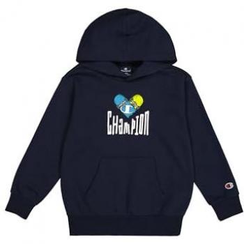 Sudadera con capucha Champion para hombre, suave y ultraligera, color azul marino, talla 9-10 años (M)