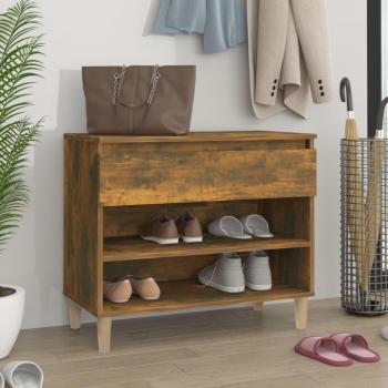 Zapatero Humo 70x36x60 cm Madera multicapa Marrón