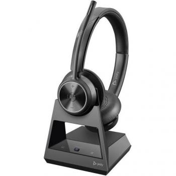 Auriculares estéreo inalámbricos Poly Savi 7320 UC con micrófono y certificación Microsoft Teams DECT