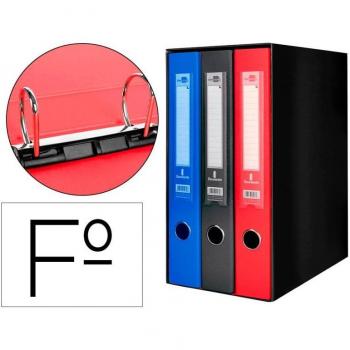 Modulo Liderpapel 3 Archivadores Folio con 2 Anillas Mixtas de 40mm en Colores Surtidos