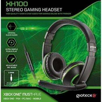 Gioteck - XH-100 Gaming Stereo Headset, Color Verde