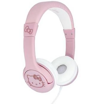 Auriculares Infantiles Hello Kitty con Cable, Limitados en Volumen, Color Blanco y Rojo
