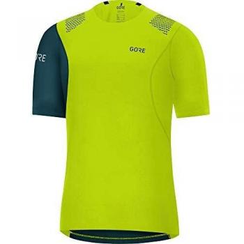 GORE WEAR R7 Camiseta, Hombre, Verde cítrico/Nórdico Oscuro, L