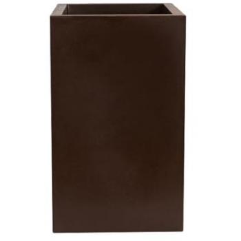 Maceta Huesca 35x80cm de Polietileno Blanco | Fácil Limpieza | Doble Fondo | 100% Reciclable | Resistente a Temperaturas Extremas