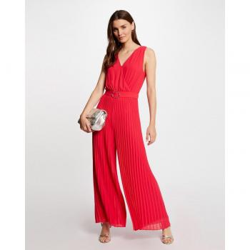 Mono de mujer largo holgado con pernera plisada