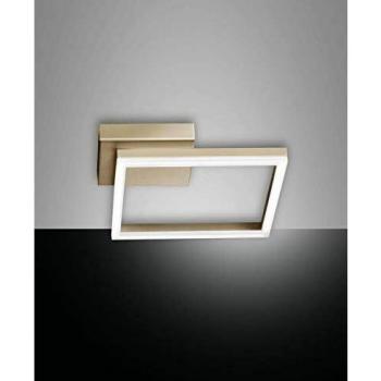 Plafón LED Bard 22W 1980lm 27x27cm Acabado Dorado Mate