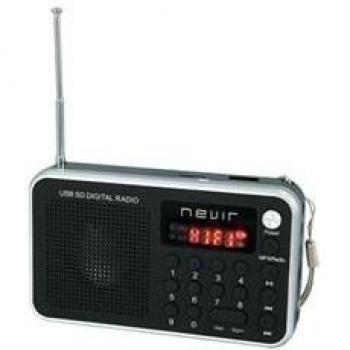 Nevir NVR-129DUCPLATA - Radio digital de bolsillo