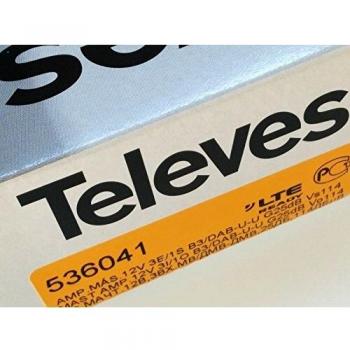 Televes 536041 - Amplificador mástil 12v 3e/1s b3/dab-u-u g25db