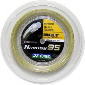 Bobina de cordaje para badminton YONEX Nanogy 95 Gold (200 metros)