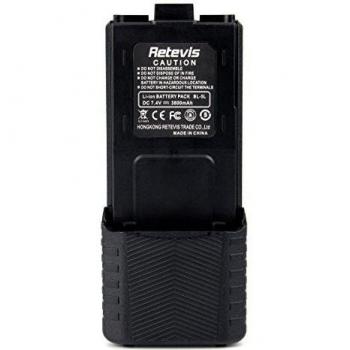 Retevis RT-5R Batería de Li-ion 7.4V 3800mAh para Retevis RT-5R / RT-5RV Baofeng UV5R / UV5RB / UV5RE / UV5RE Plus TYT TH-F8 Tongfa UV985 Walkie talkies
