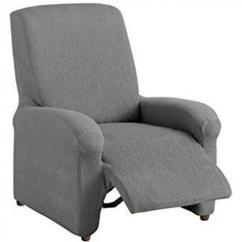 Funda de Sillón Elástica Relax Completo TEIDE, Tamaño 1 Plaza - Desde 70 a 100 cm. Color Gris