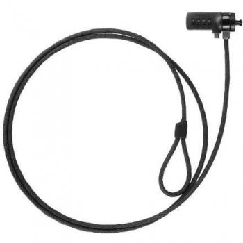 TooQ TQCLKC0015-G Cable de Seguridad con Combinación para Portátiles, 1.5m, Gris