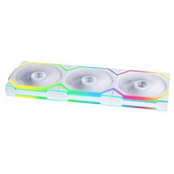 Ventilador Inalámbrico Lian Li UNI FAN SL de 120 mm RGB PWM - Pack de 3 Unidades, Blanco