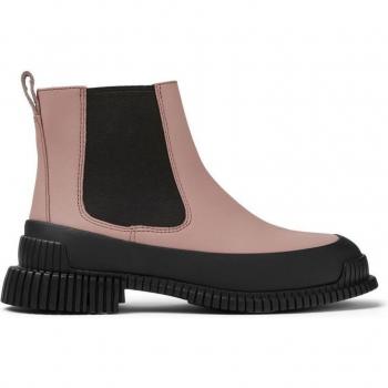 CAMPER Pix - Women's Ankle Boots in Smooth Leather, available in Pink and Black, size 41 or size 10