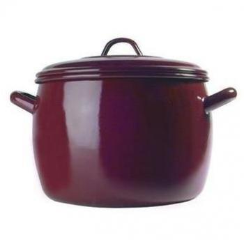 Wurko - Olla Esmalte Marrón Bombeada 34 cm