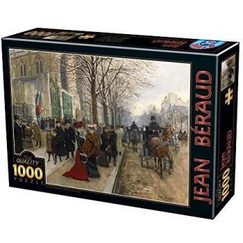 Puzzle 1000 Piezas Jean Béraud - Después del Oficio en la Iglesia de la Santísima Trinidad, Multicolor