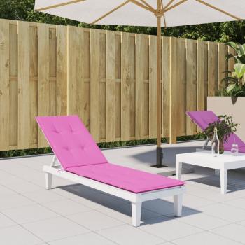 Cojín de silla rosa en tela Oxford para tumbona Vidaxl